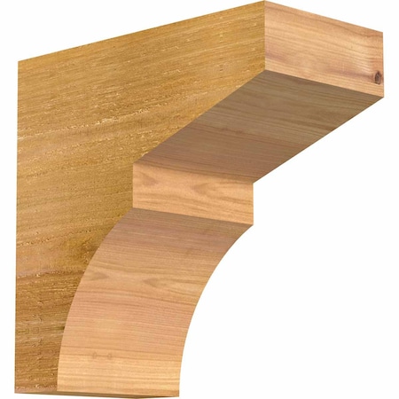 Ekena Millwork Monterey Rough Sawn Rafter Tail, Western Red Cedar, 6"W x 12"H x 12"L RFT06X12X12MON00RWR